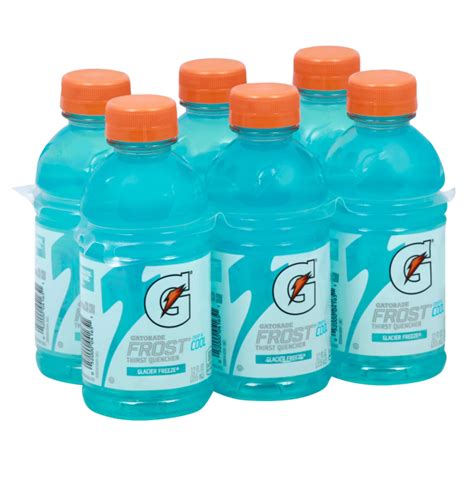 Gatorade Frost Thirst Quencher Sports Drink Glacier Freeze 12 Oz X 6