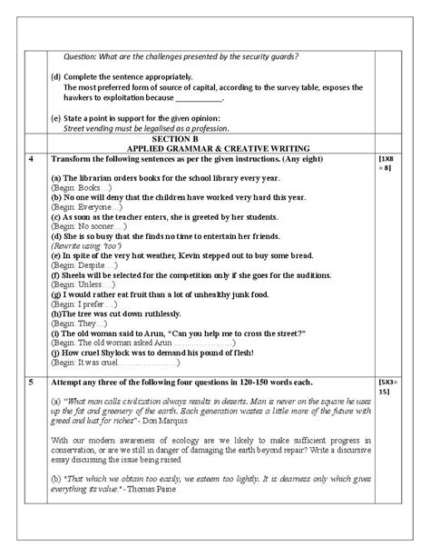 Cbse Class English Elective Sample Paper Pdf