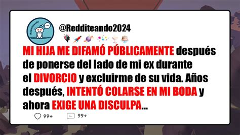 Mi hija me difamó públicamente y se puso del lado de mi ex durante el