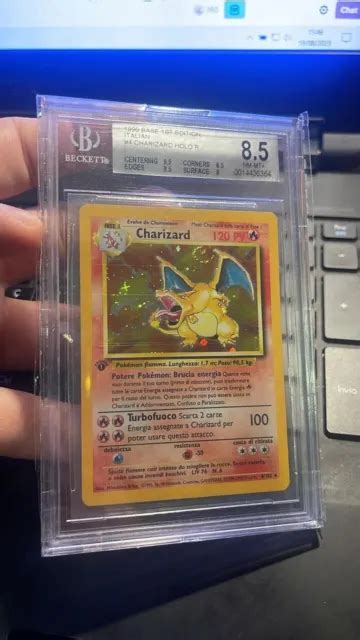 Charizard Holo Set Base Prima Edizione Pokemon 1° Set Base In Ita Bgs 8