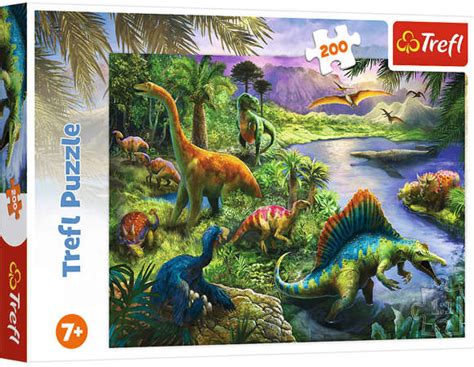 Trefl Puzzle 200 Drapieżne dinozaury Humbi pl