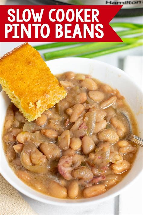 Slow Cooker Pinto Beans And Ham Scattered Thoughts Of A Crafty Mom By