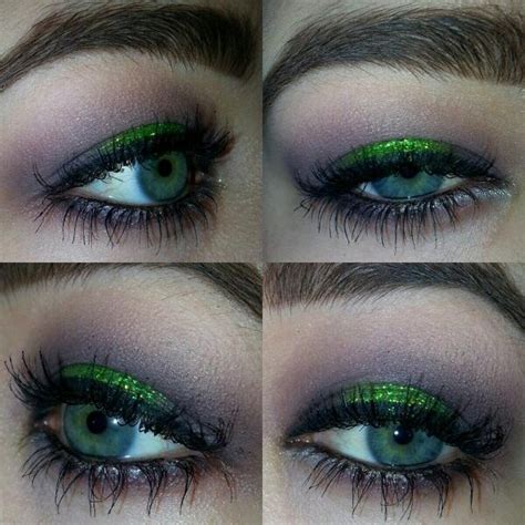 Sexy Sparkly Green Beauty Queens Spark Eyes Makeup Sexy Green