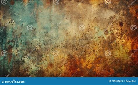 Wide Rust Textured Banner Background Generative AI Stock Illustration ...