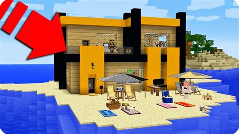 🌊🌴 La Casa De Massi Aparece En La Playa En Minecraft 😱 Youtube