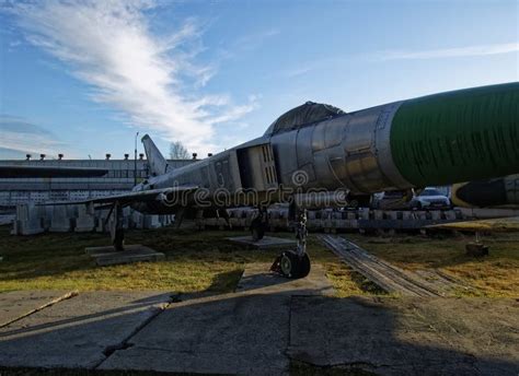 Old Jet Military Aircraft in the Museum Editorial Stock Photo - Image ...