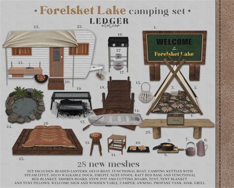 A Poster Showing Different Types Of Campers And Their Amenities For The