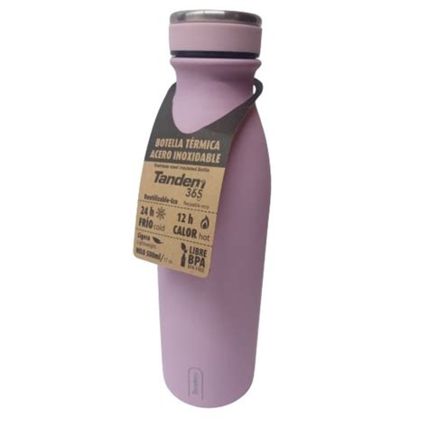 Botella T Rmica Rosa Nude Ml Sportandem Correos Market