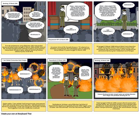 Bandung Lautan Api Storyboard By B