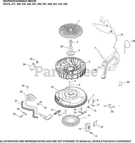 Kohler Sv Kohler Courage Single Engine Made For Mtd Hp