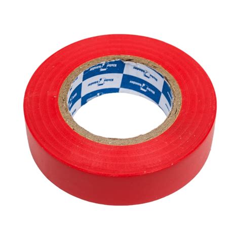 Изолента Klebebander ПВХ, 19 мм х 20 м, 130 мкм, 4 Кв, красная 122309 ...