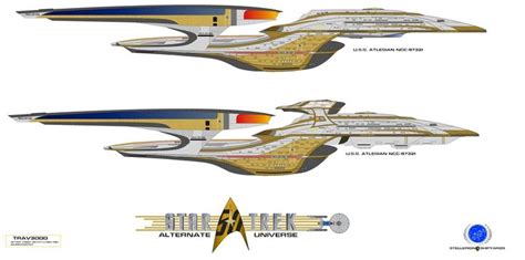 Ncc 97321 Uss Atlesian By Trav3000 Star Trek Ii Star Trek Starships Star Trek Universe