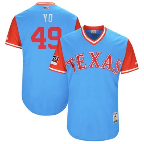 Texas Rangers Yovani Gallardo Official Light Blue Authentic Youth