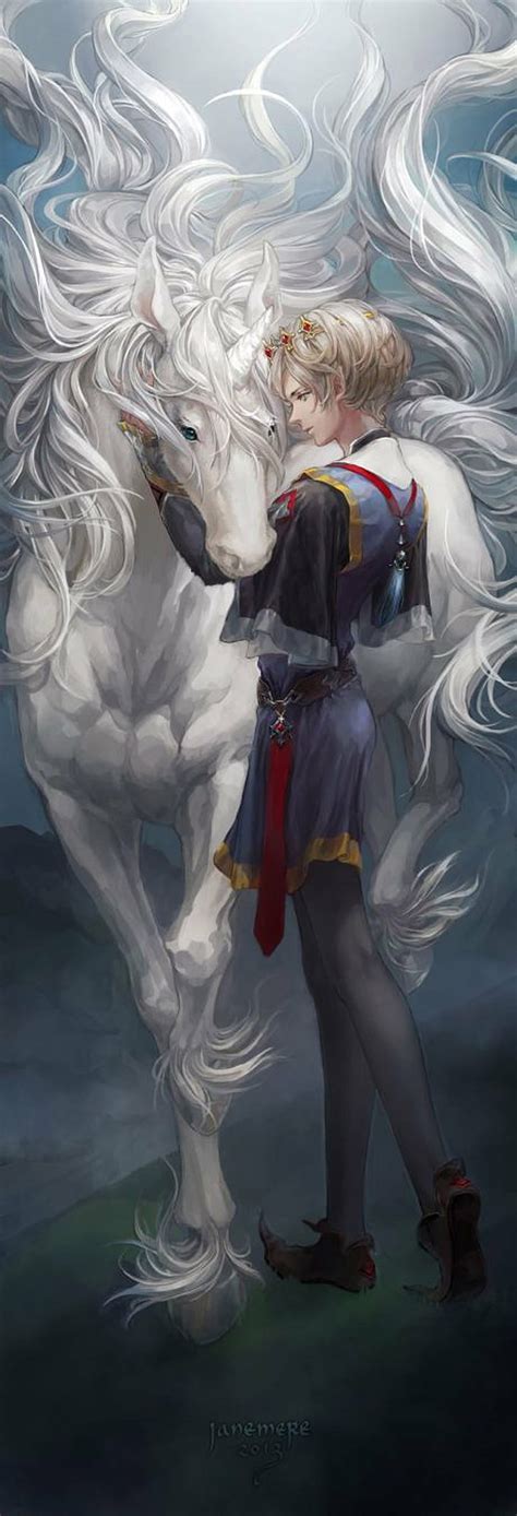 HD wallpaper: anime, beautiful, blond, fantasy, guy, hair, horse ...