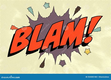 Blam Abstract Cartoon Frame Vector Background. Comic | CartoonDealer ...