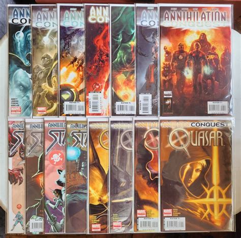 Annihilation Conquest 1 6 Complete Set Tie Ins 1st MCU Guardians