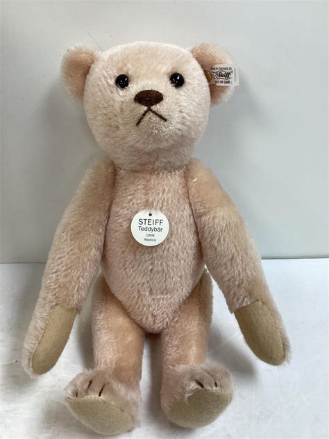 Lot Steiff Replica Teddy Bear 1908 With Box