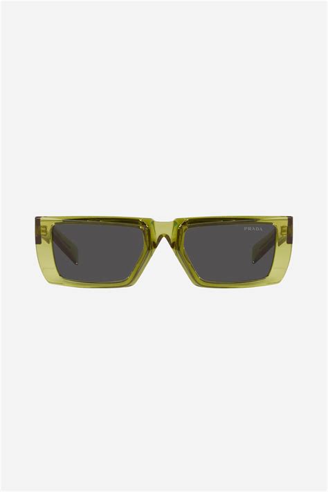 Prada Runway Squared Lime Sunglasses Eyewear Club