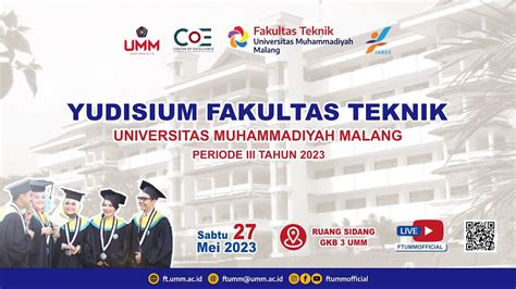 Yudisium Fakultas Teknik Umm Periode Iii Tahun Youtube