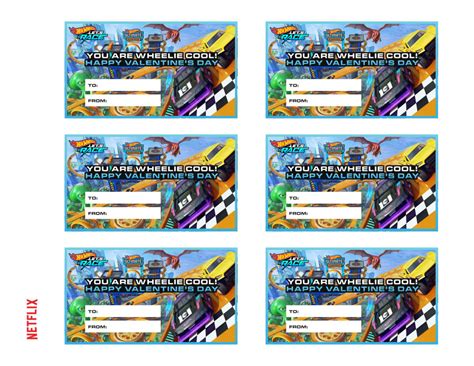 Free Printable Hot Wheels Valentines To Rev Up Valentine S Day Mama Likes This