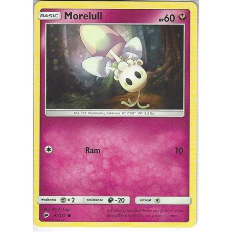 Pokemon Trading Card Game Morelull Common Sm Burning