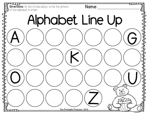 Abc Worksheets For Kindergarten - Kindergarten