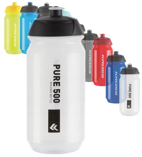 BIDON ROWEROWY NA ROWER KROSS PURE BPA FREE 500 ML BEZBARWNY