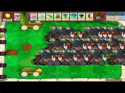 Plant Vs Zombies Hack Pvz Cob Canno Kill The Zombies On The Roof Of