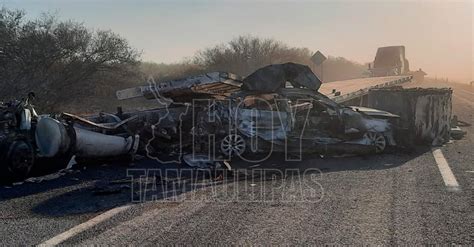 Hoy Tamaulipas Accidentes Viales En Tamaulipas Choque E Incendio Deja