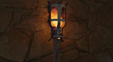 Creating An Authentic Dungeon Ambiance With A Medieval Torch-like Lamp