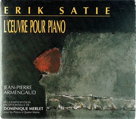 L Oeuvre Pour Piano By Erik Satie Jean Pierre Armengaud 1990 LP Box