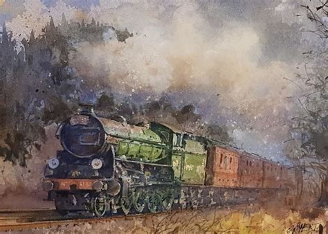 Pin By D W On Railway Paintings Train Art Realism Painting Sale