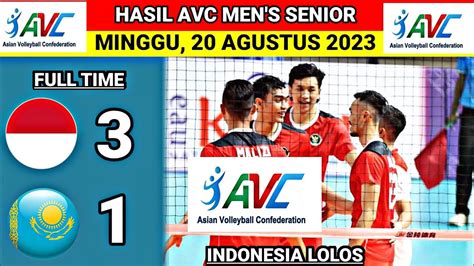 Hasil Avc Volleyball Hari Ini Indonesia Vs Kazakhstan Avc Men S