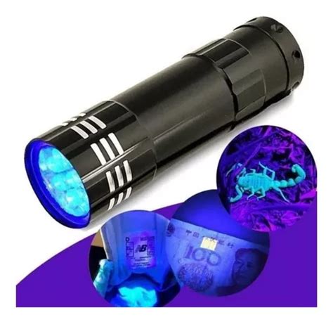 Lanterna De 9 Led Potente Uv Luz Negra Ultra Violeta Lt 406 Frete grátis