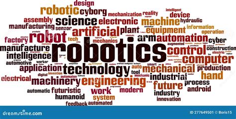 Robotics Word Cloud Stock Vector Illustration Of Intelligence 277649501