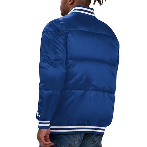 Royal Starter Satin Buffalo Bills Bubble Puffer Jacket