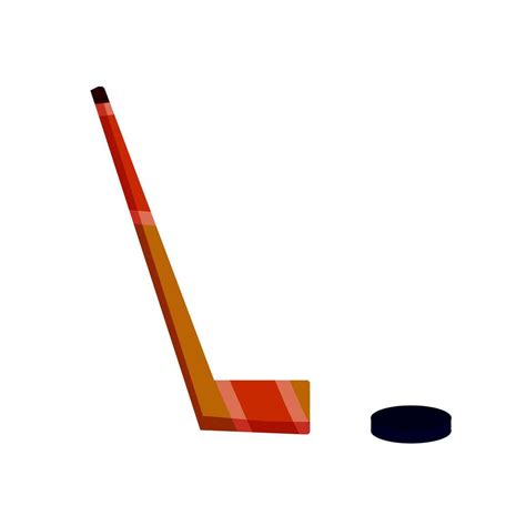 Hockey stick and puck. Sports equipment. 5749642 Vector Art at Vecteezy