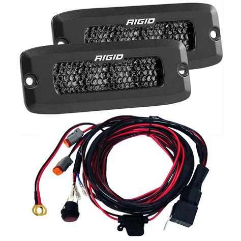 Rigid Industries SR Q Pro Midnight LED Spot Diffused Flush Mount