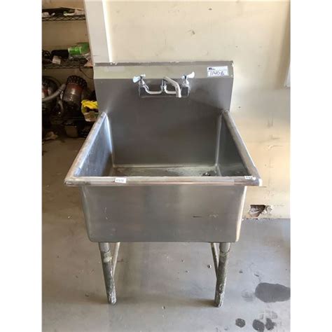 STAINLESS STEEL COMMERCIAL SINK - Able Auctions