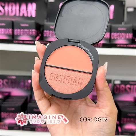 Blush Duo Gemini Obsidian Cor OG02 Ruby Rose Imagine Tudo Isso