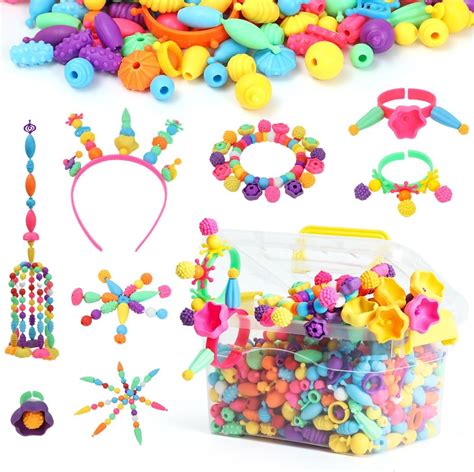 Pop Beads Jewellery Kits For Girls Colourful Toy Jewellery Making