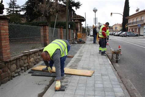 LAjuntament Duu A Terme Obres De Millora A Les Voreres De La Carretera