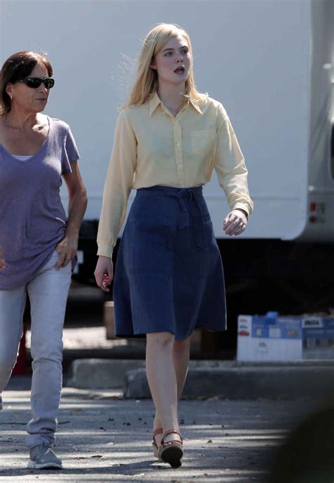 Elle Fanning 20th Century Women Set Photos In Los Angeles September 2015