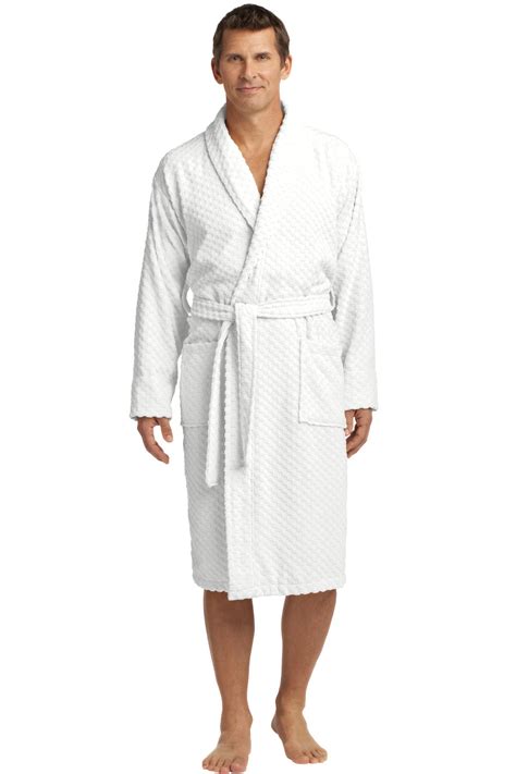 Port Authority - Port Authority Adult Male Men Long Sleeves Robe White ...