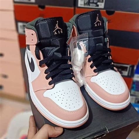 Giày Nike Air Jordan 1 Mid GS Pink Quartz 555112 603 Mẫu Giày Hot