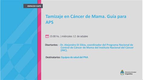 Tamizaje en Cáncer de Mama Guía para APS YouTube