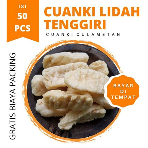 Jual Cuanki Lidah Kering Isi 50 Pcs Toping Seblak Baso Aci Atau Cemilan