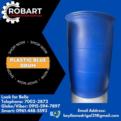 Plastic Blue Drum Commercial And Industrial Construction Tools And Equipment On Carousell