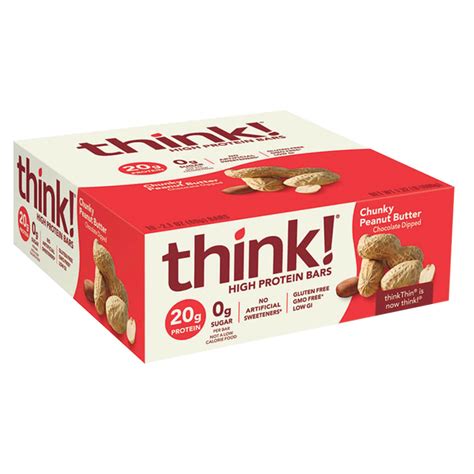 Think Chunky Peanut Butter Protein Bar 21 Oz Nassau Candy