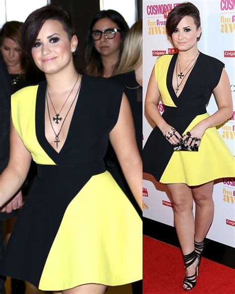 Demi Lovatos Bold Fashion Transformation At The Fun Fearless Latina Awards